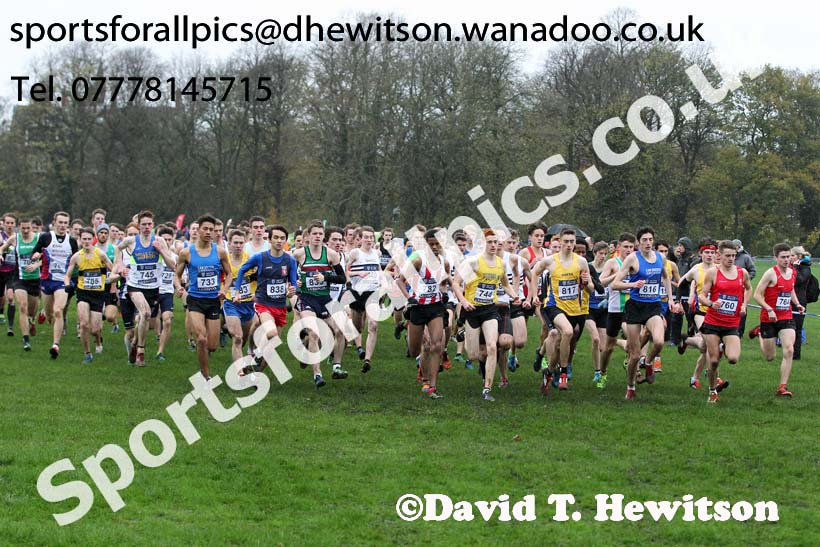 Mens under-20s, British Athletics Liverpool Cross Challenge, Sefton Park, Liverpool. Photo: David T. Hewitson/Sports for All Pics